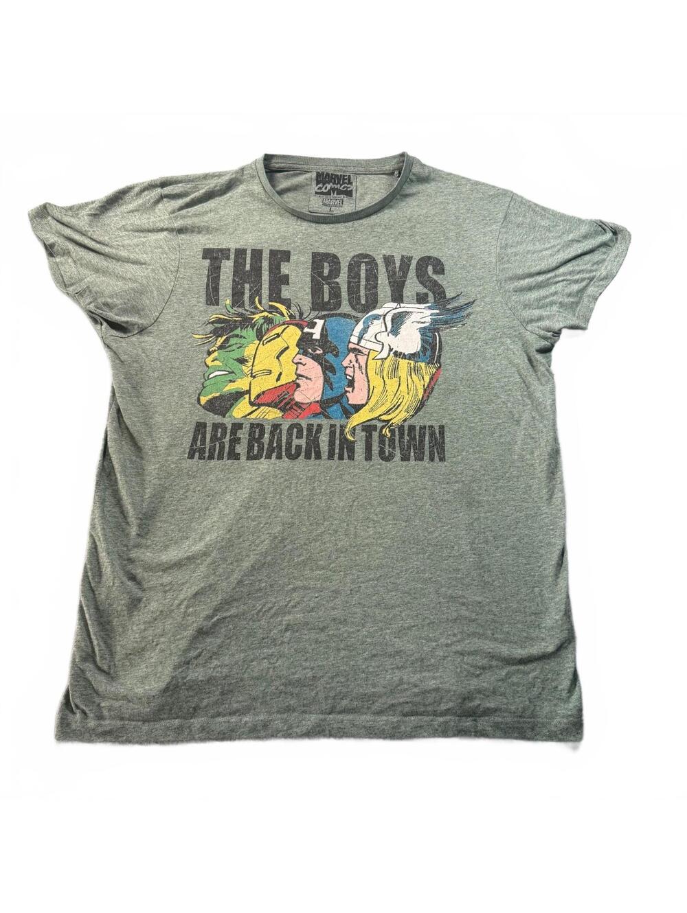 Vintage 2012 Marvel Comics Avengers "The Boys Are Back In Town" T-Shirt